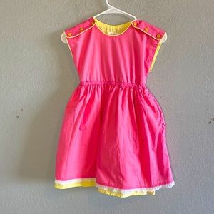 Bijou Sauvage Clothier Pink and Yellow Girl Dress Size 8.NWOT